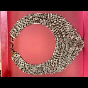 Silver statement necklace